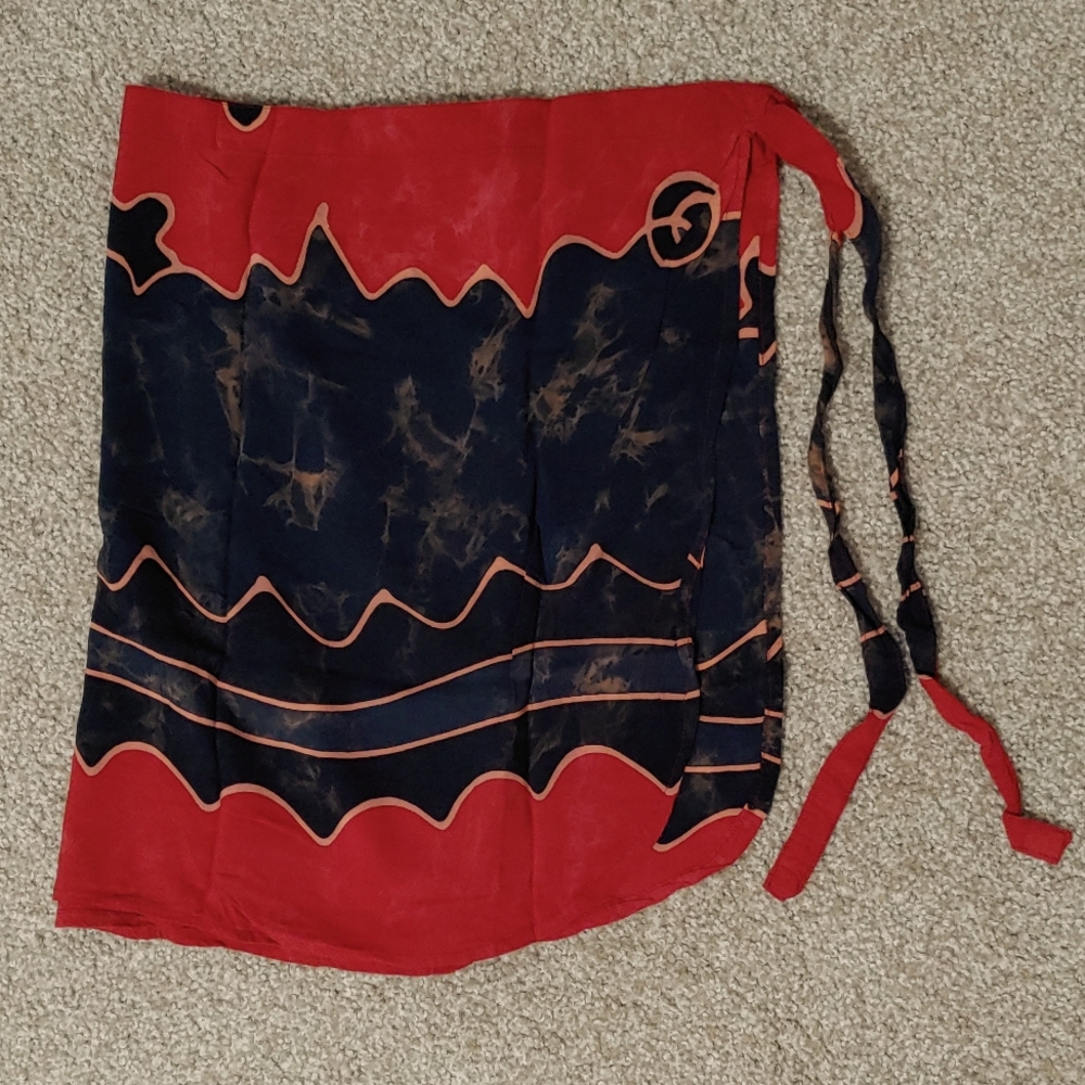 Red and black sarong